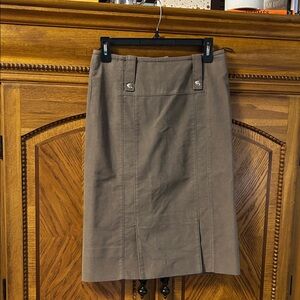 Louis Vuitton faux suede skirt. Taupe. Size 38. EUC.